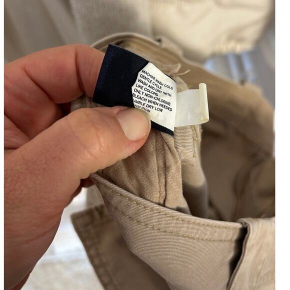 Gap Women's Sz 8R 100% Cotton Straight Leg Utility Flap Pocket Khaki Pants #0403 - Picture 5 of 11